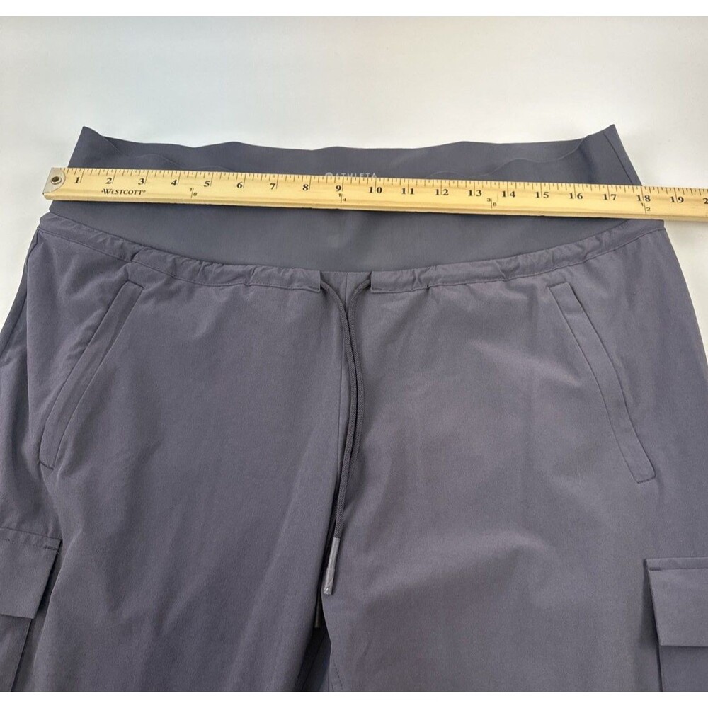 Athleta Sutton Jogger Gray Drawstring 405713 Cargo Pockets Lightweight Women 16 - Picture 13 of 14
